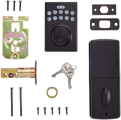Amazon Basics Electronic Keypad Deadbolt with Touch-Control Keyless Entry