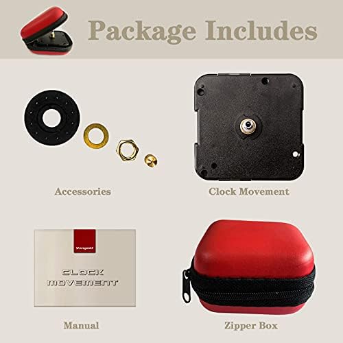 VANGOLD Quartz Wall Clock Repair Kit - Easy to Assemble
