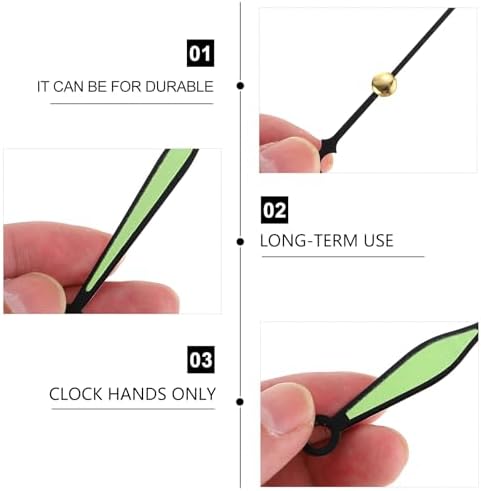 HOMSFOU 10-Pack DIY Clock Kit Replacement Hands for Repairing Clocks