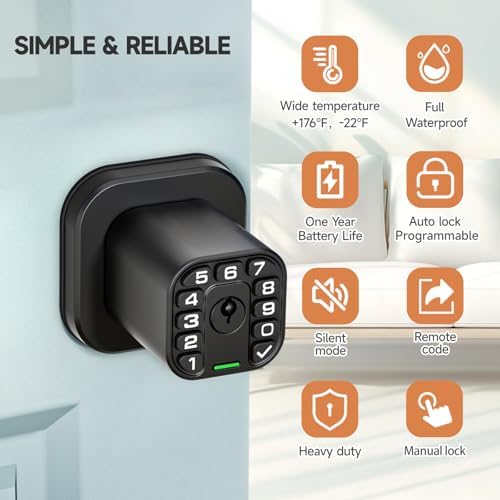 Richelock Door Knob with Keypad