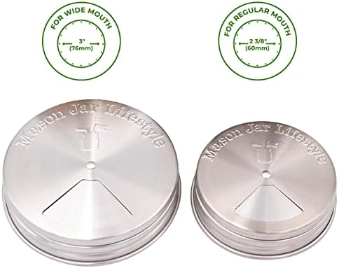 Adjustable 4-Pack Mason Jar lids
