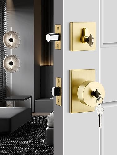 GoldenWarm Front Entry Door Lock Set