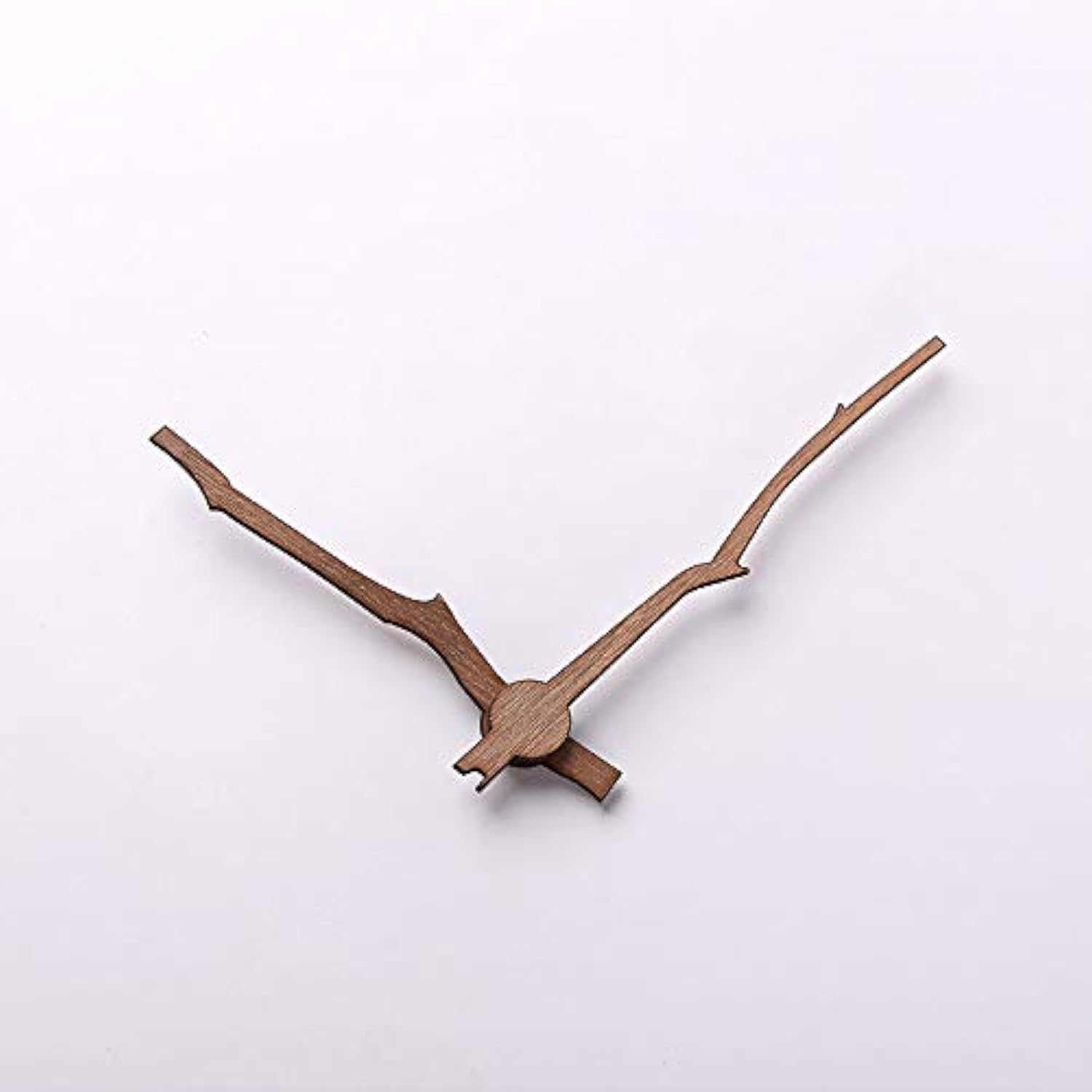 Black walnut wooden clock hands with copper bushing