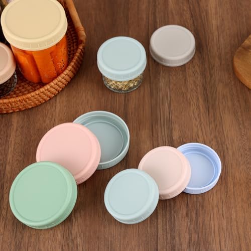 8-Piece Wide Mouth Mason Jar Lid Set