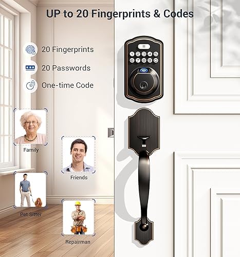 Seamless Front Door Lock with Oil Rubbed Bronze