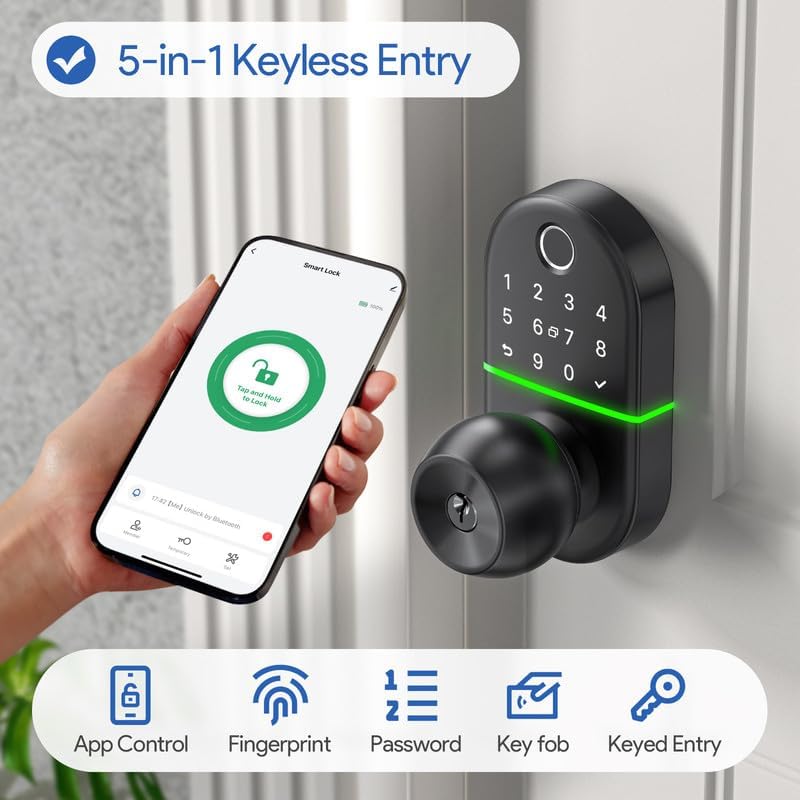 Secure Front Door with Keyless Entry