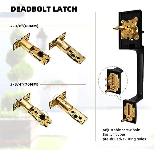 Azdele Front Door Handle and Deadbolt Set Front Door Lock Set