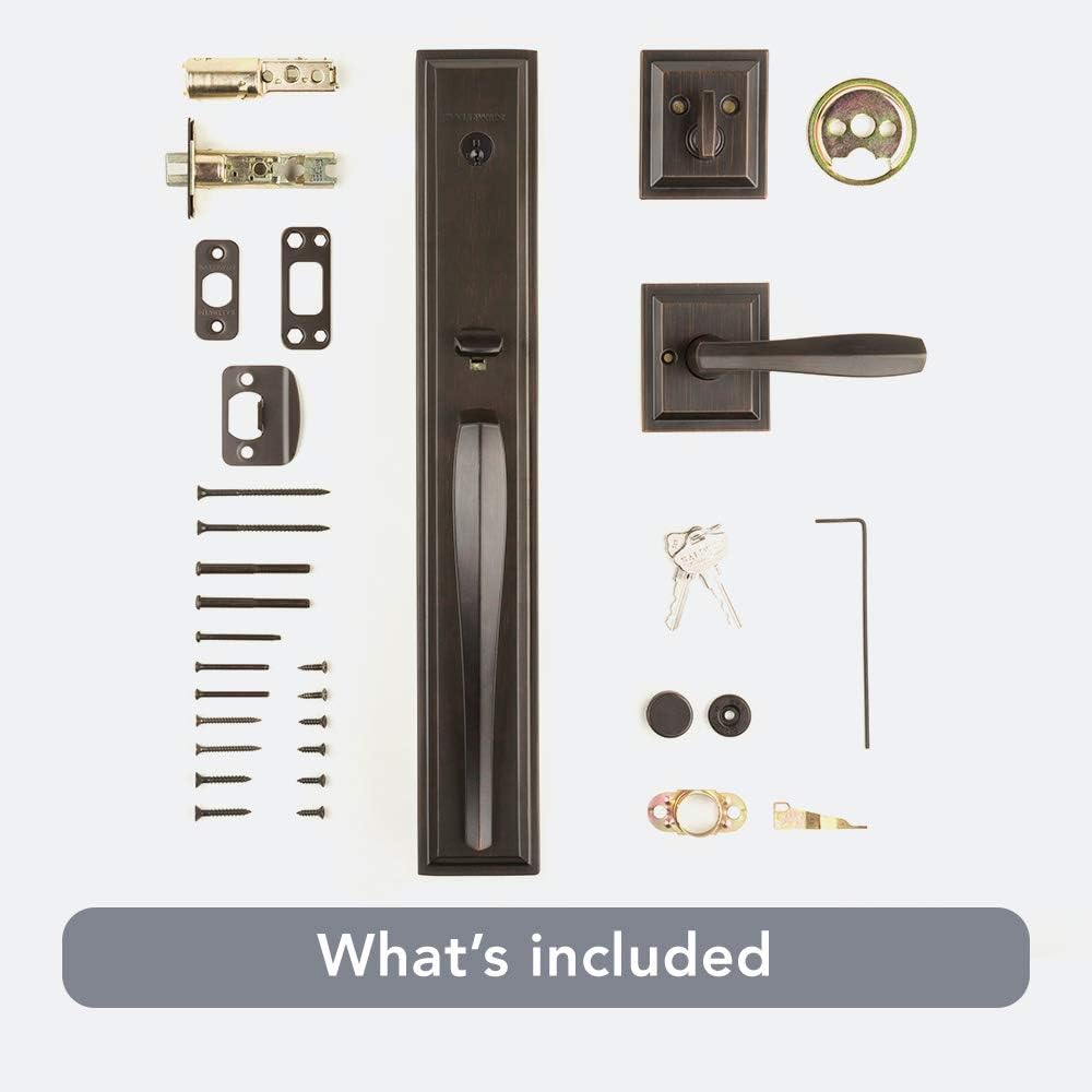 Baldwin SmartKey Front Entry Door Handleset with Microban Protection