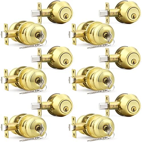 Probrico 6-Piece Door knob and deadbolt set