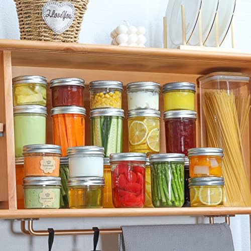 ComSaf Mini Mason Jars Set of 8 - Compact Durable