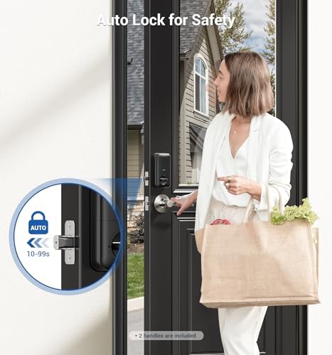 Fingerprint Entry Door Lock with Ledges and Smart Security