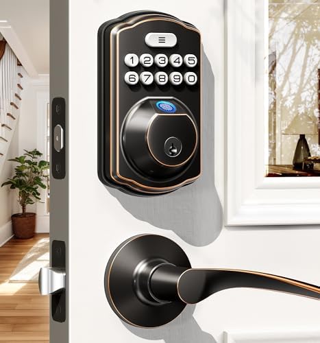 Fingerprint Keypad Door Lock Secure Electronic Keypad Deadbolt