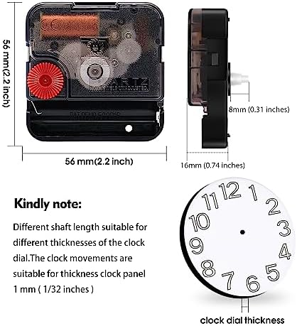 12888 Super Silent Sweep Clock Mechanism Replacement