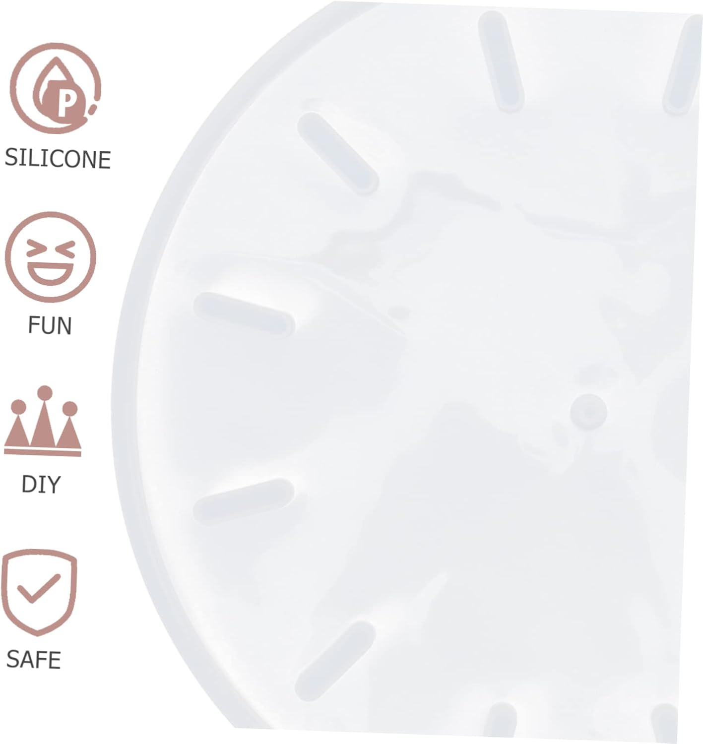 Eco-Friendly Epoxy Silicone Mold for DIY Clock Faces