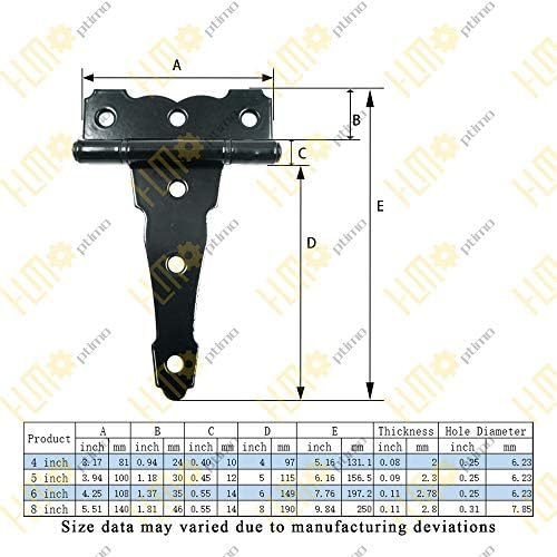 6-inch Door Hinges Rustproof Durable