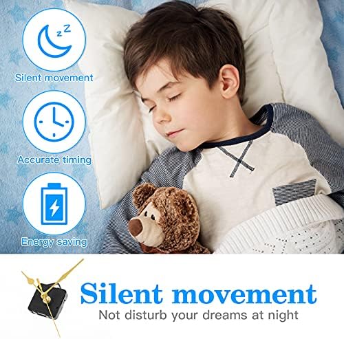 DOITOOL Silence Quartz Clock Movement Replacement Kit