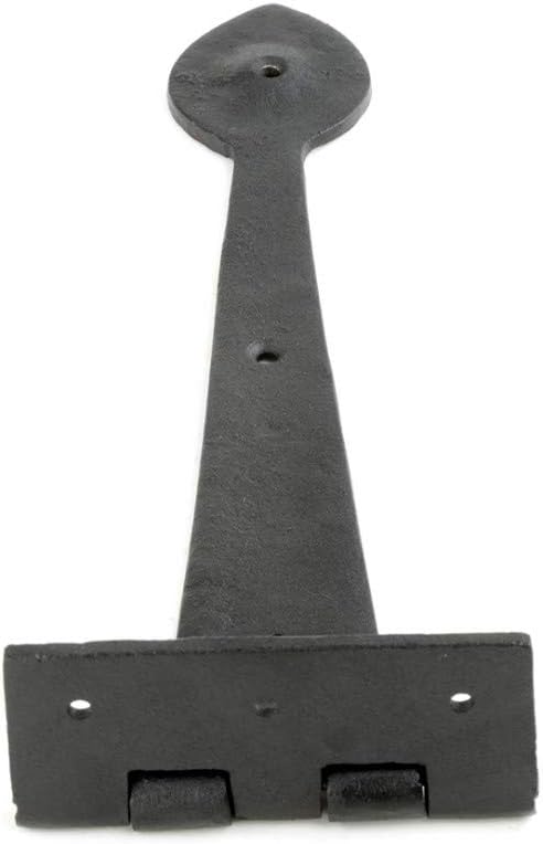Premium 105-Inch Black Wrought Iron Door Hinges