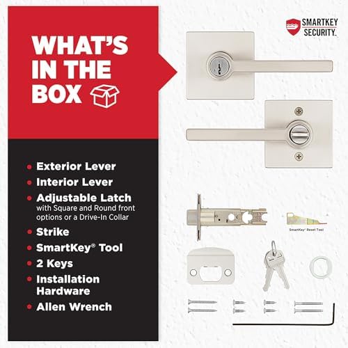 Secure Keyed Entry Lever Door Handle