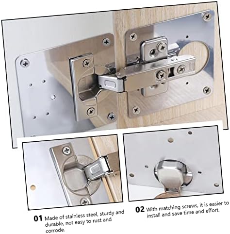 Sturdy Stainless Steel Hinge Repair Plates