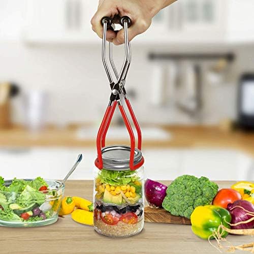 Sturdy 12-inch Stainless Steel Canning Rack with Ergonomic Handles