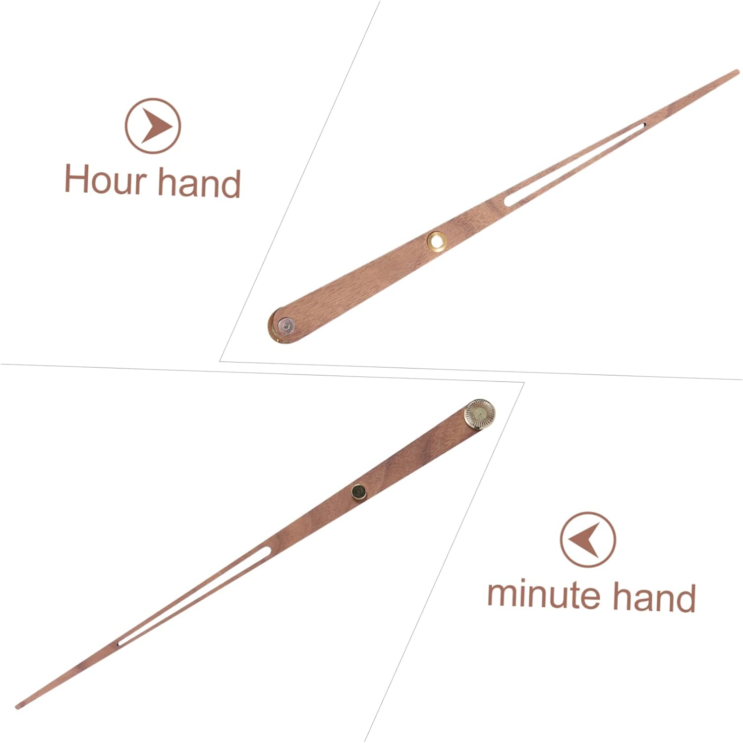 Large Wooden Wall Clock Hands