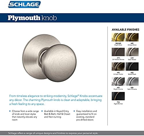 Simple Activation Keyed Entry Door Knob