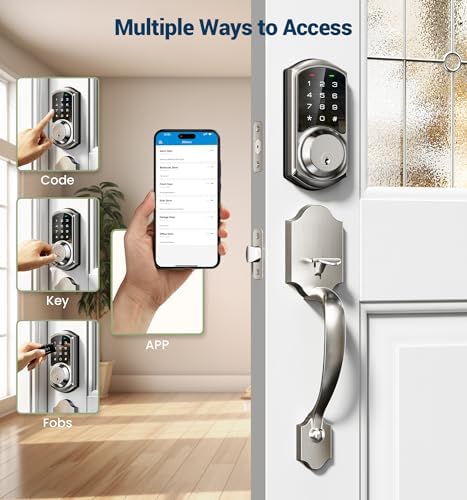 Veise Smart Front Door Lock Set with App Control Keypad