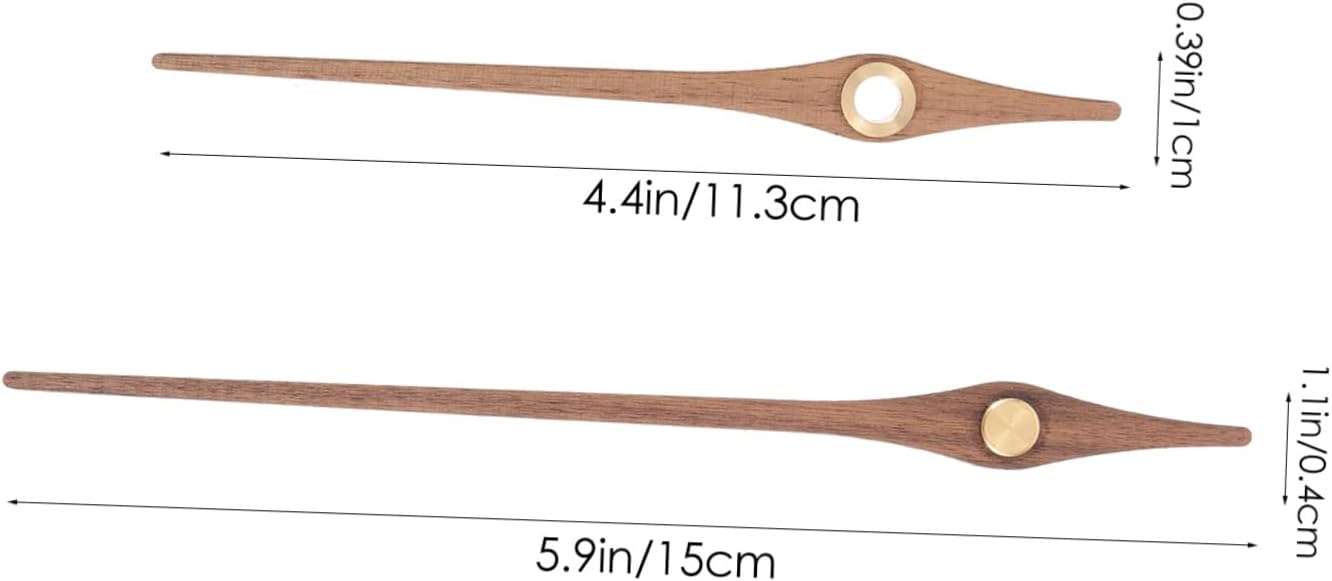 Sturdy Wooden Clock Hands Set - Replacement for Digital Clocks