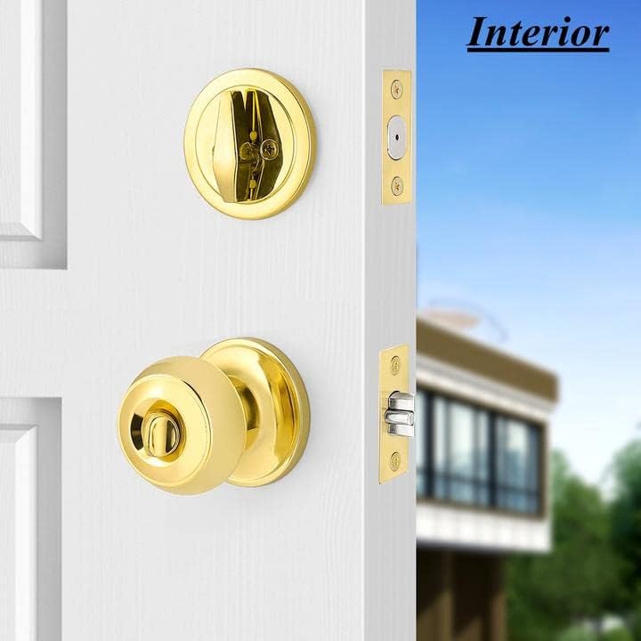 Probrico 6-Piece Door knob and deadbolt set