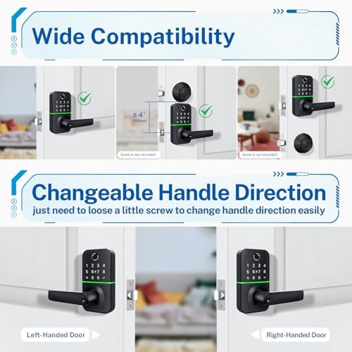 KUCACCI Smart Door Lock with Keypad Code