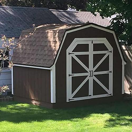 8-inch Rust-Resistant T-Strap Hinges for Garden Shed Doors