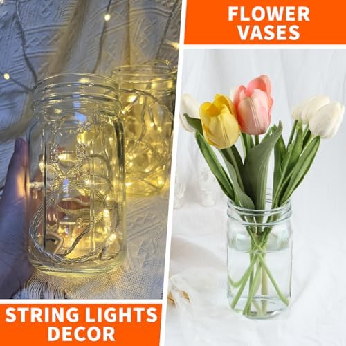 High-Quality Wide Mouth Mason Jars Set of 12