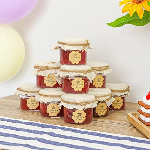 ComSaf Mini Mason Jars Set of 8 - Compact Durable