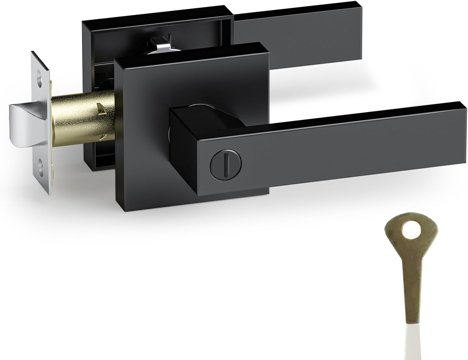 AceMining Privacy Keyless Door Handle Lever Set