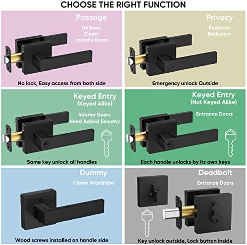 Superior Quality Black Door Handle