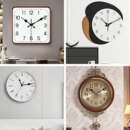 3-Piece Silent Clock Mechanism Kit with Different Shaft Sizes