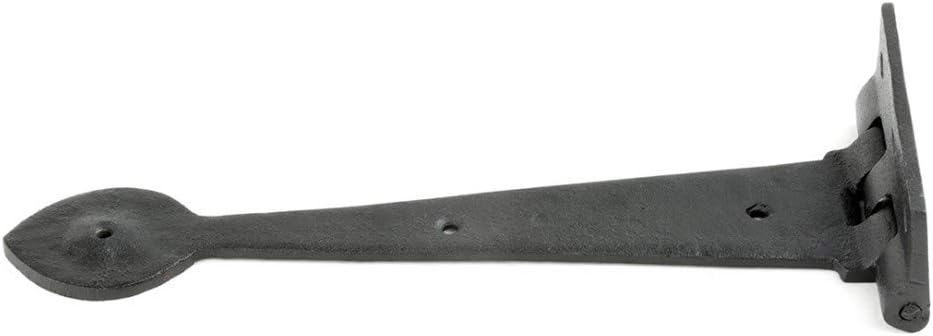Premium 105-Inch Black Wrought Iron Door Hinges