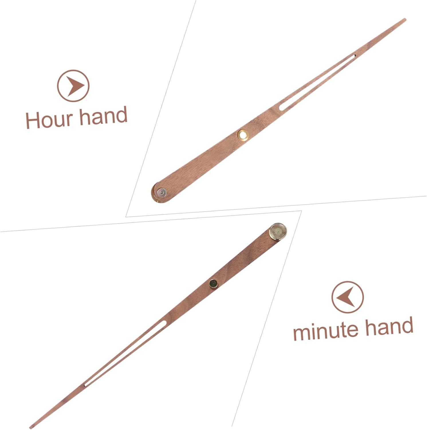 Simple Brass Pendant Pointer for Clocks - Durable DIY Wall Clock Accessory