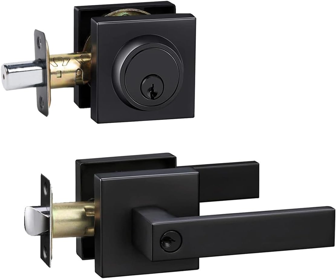 Secure Front Door Deadbolt Lock Set