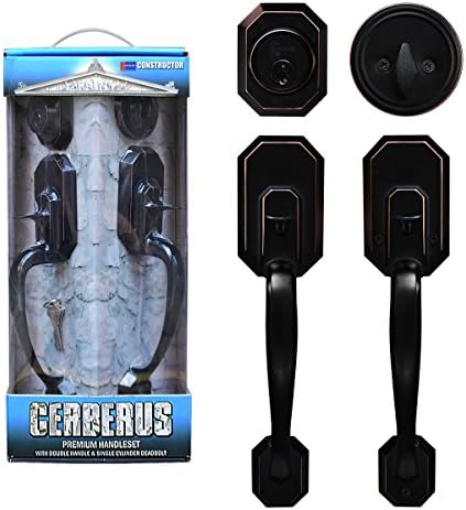 Construction Entry Lock Set with Deadbolt Oil Rubbed Bronze