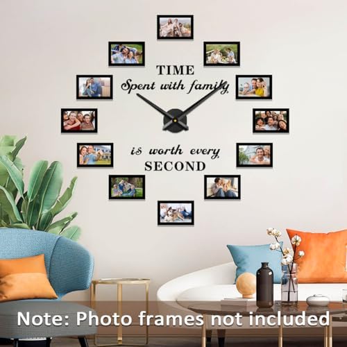 VANGOLD Large Wall Clock Decor with Mechanism