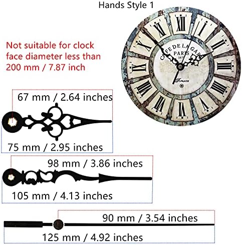 Adjustable Cross Stitch Clock Movement 8mm Shaft for Embroidery Clocks