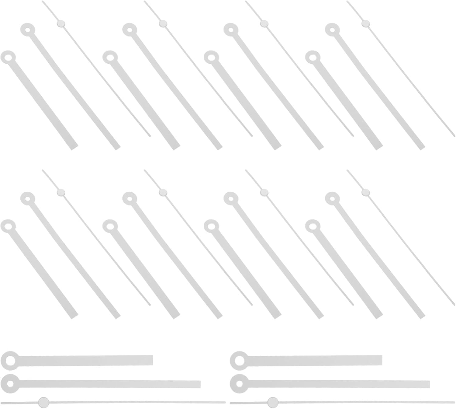 10-Pack DIY Wall Clock Hands White for Repair Replacement