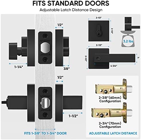 Superior Quality Black Door Handle