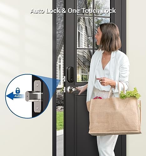Keyless Entry Door Lock SATIN Nickel Smart Deadbolt Easy Install 4AA Batteries