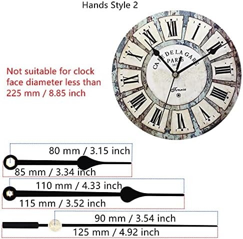 Adjustable Cross Stitch Clock Movement 8mm Shaft for Embroidery Clocks