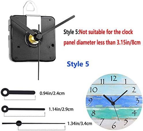 Two-Pack Wall Clock Movement Kit for DIY Repair Replacement and Customization