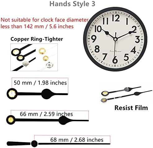 Original Youngtown 12888 Pendulum Clock Movement with 3 Sets of Hands