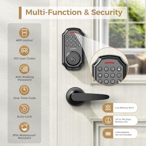 Keyless Front Door Lock Set with App Control