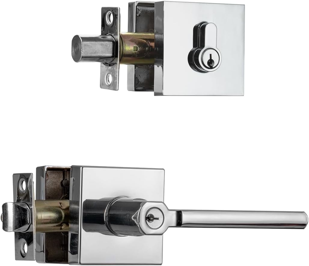 NCL Elegant Entry Door Lever with Single Cylinder Deadbolt